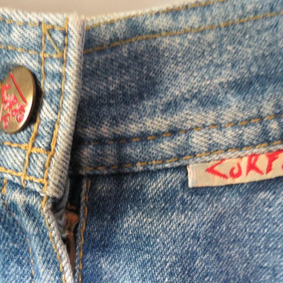 VINTAGE CORFU - DENIM FULL LENGTH SKIRT - SIZE 10 (small sizing) - Picture 8 of 8